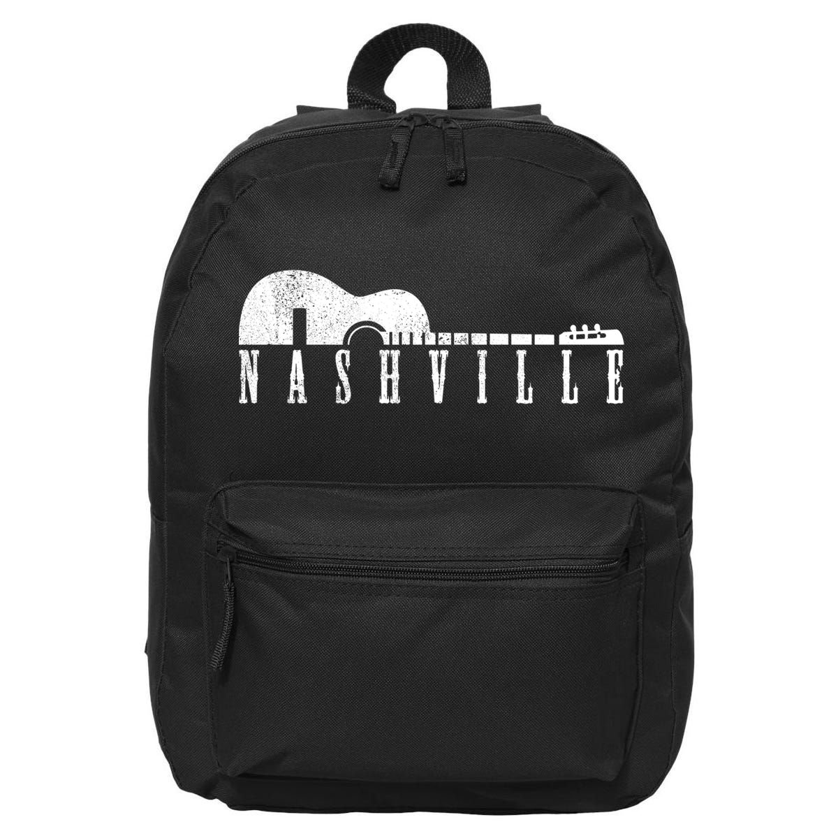 Nashville Guitar Cool Gift Tennessee Country Music City Souvenir Gift 16 in Basic Backpack