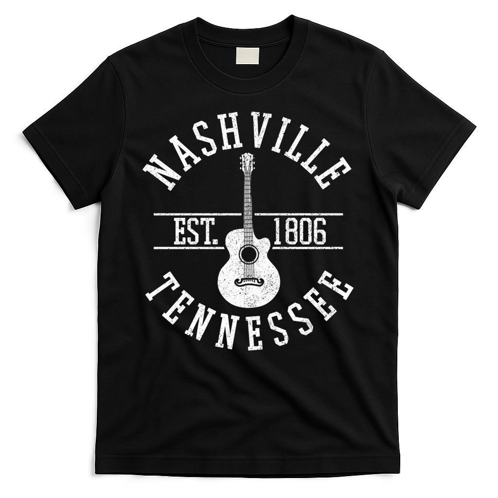 Nashville Gift Country Music City Guitar Gift T-Shirt