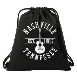 Nashville Gift Country Music City Guitar Gift Drawstring Bag