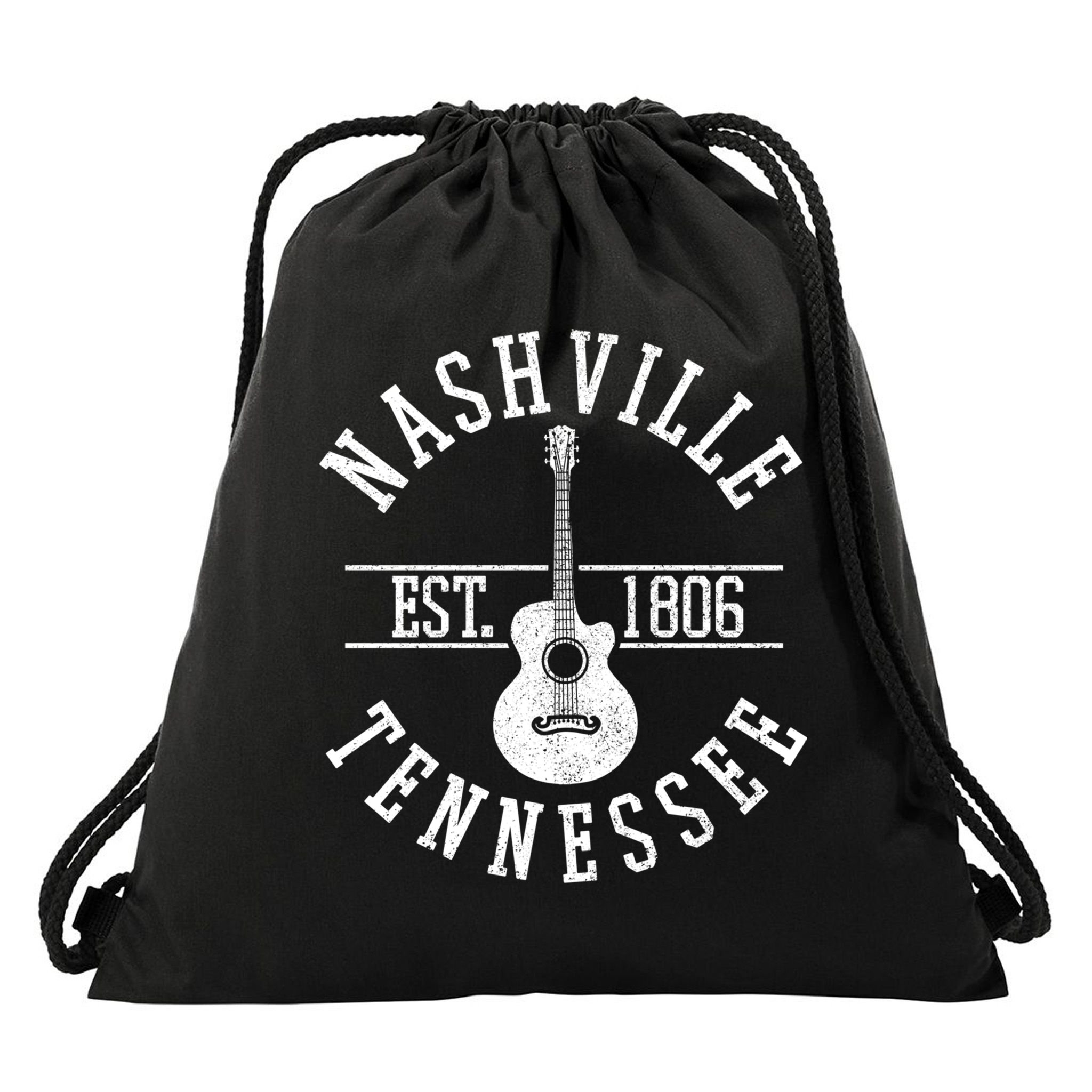 Nashville Gift Country Music City Guitar Gift Drawstring Bag