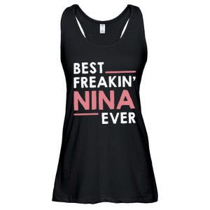 Nina Grandma Cute Best Freakin Nina Ever Ladies Essential Flowy Tank