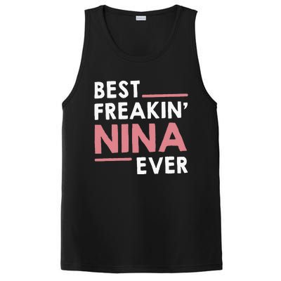 Nina Grandma Cute Best Freakin Nina Ever PosiCharge Competitor Tank