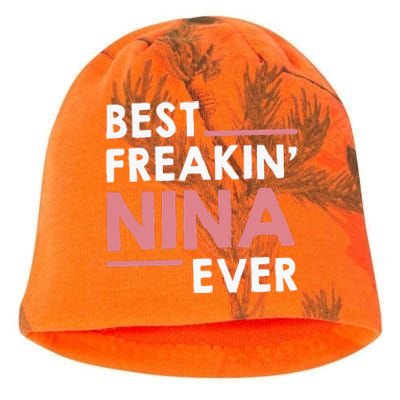 Nina Grandma Cute Best Freakin Nina Ever Kati - Camo Knit Beanie