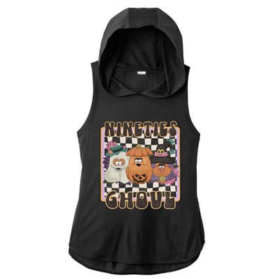 Nineties Ghoul Chicken Nugget Halloween 90S Nostalgia Gift Ladies PosiCharge Tri-Blend Wicking Draft Hoodie Tank