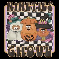 Nineties Ghoul Chicken Nugget Halloween 90S Nostalgia Gift Drawstring Bag