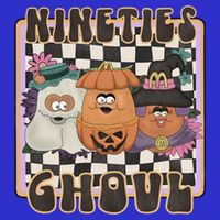 Nineties Ghoul Chicken Nugget Halloween 90S Nostalgia Gift Tall T-Shirt