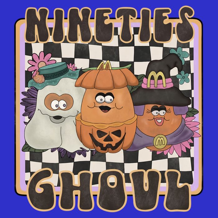 Nineties Ghoul Chicken Nugget Halloween 90S Nostalgia Gift Tall T-Shirt