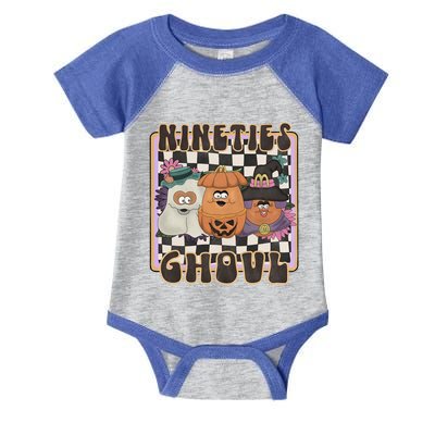 Nineties Ghoul Chicken Nugget Halloween 90S Nostalgia Gift Infant Baby Jersey Bodysuit
