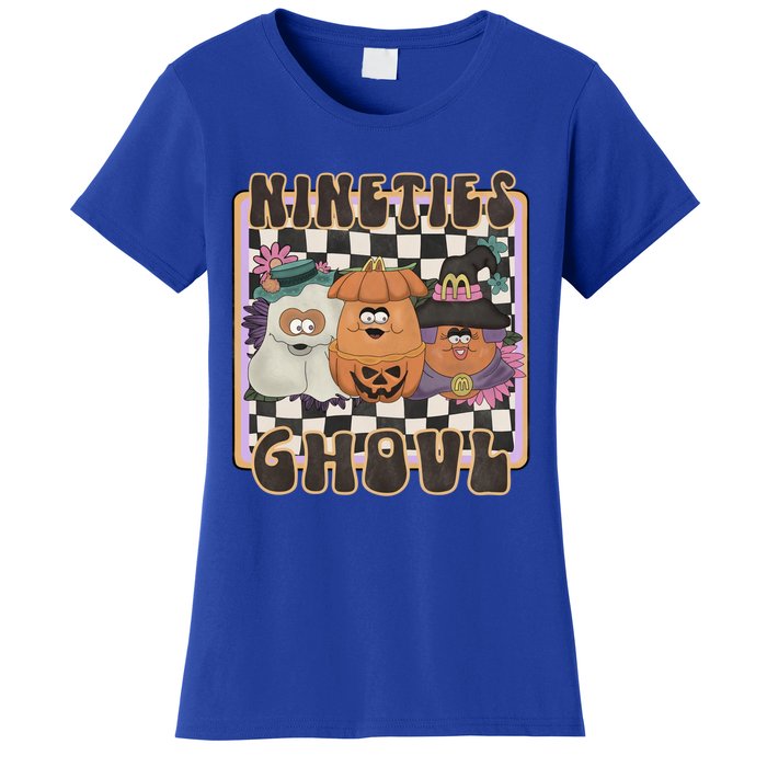 Nineties Ghoul Chicken Nugget Halloween 90S Nostalgia Gift Women's T-Shirt