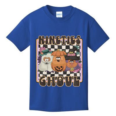 Nineties Ghoul Chicken Nugget Halloween 90S Nostalgia Gift Kids T-Shirt