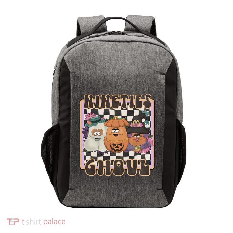 Nineties Ghoul Chicken Nugget Halloween 90S Nostalgia Gift Vector Backpack