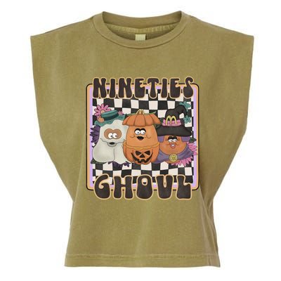 Nineties Ghoul Chicken Nugget Halloween 90S Nostalgia Gift Garment-Dyed Women's Muscle Tee