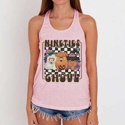 Nineties Ghoul Chicken Nugget Halloween 90S Nostalgia Gift Women's Knotted Racerback Tank