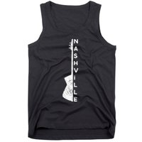 Nashville Guitar Country Music Lovers Gifts For Fathers Day Tank Top