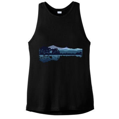 Nature Guitar Cute Music Environment Lovers Tee Gift Ladies PosiCharge Tri-Blend Wicking Tank