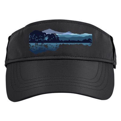 Nature Guitar Cute Music Environment Lovers Tee Gift Adult Drive Performance Visor