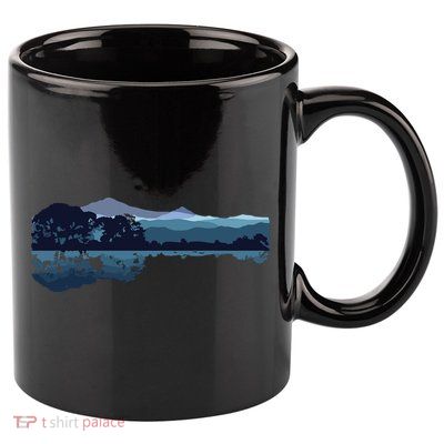 Nature Guitar Cute Music Environment Lovers Tee Gift 11oz C Handle Ceramic Mug