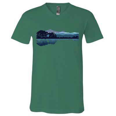 Nature Guitar Cute Music Environment Lovers Tee Gift V-Neck T-Shirt