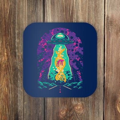 National Genetic DNA Day UFO Believe Woman Coaster