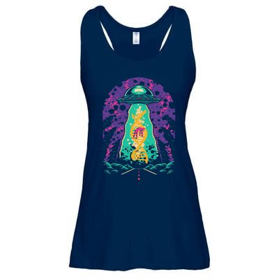 National Genetic DNA Day UFO Believe Woman Ladies Essential Flowy Tank