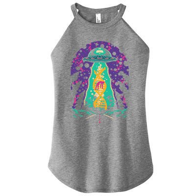 National Genetic DNA Day UFO Believe Woman Women’s Perfect Tri Rocker Tank