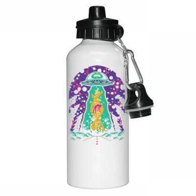 National Genetic DNA Day UFO Believe Woman Aluminum Water Bottle