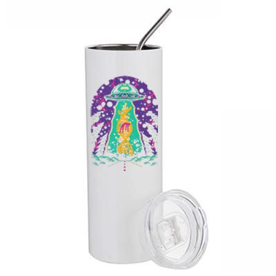 National Genetic DNA Day UFO Believe Woman Stainless Steel Tumbler