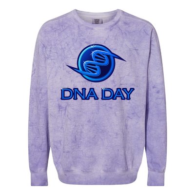 National Genetic DNA Day Woman Gift Colorblast Crewneck Sweatshirt