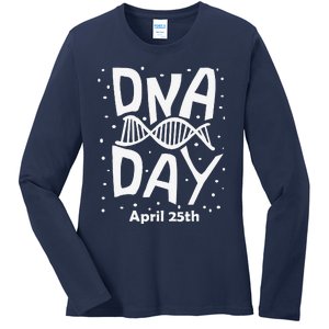 National Genetic DNA Day Woman Ladies Long Sleeve Shirt