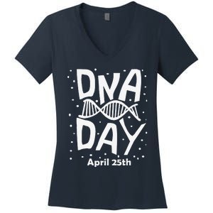 National Genetic DNA Day Woman Women's V-Neck T-Shirt