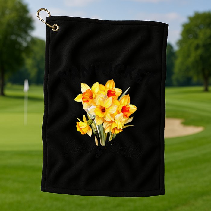 Nantucket Getting Daff.Y Daffodils Festival Golf Towel