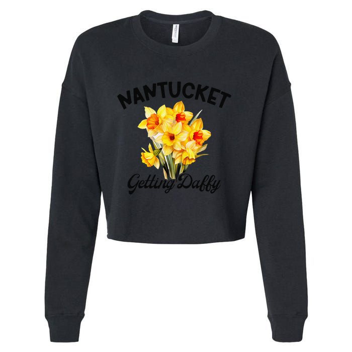 Nantucket Getting Daff.Y Daffodils Festival Cropped Pullover Crew