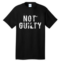 Not Guilty  Distressed Prisoner Jail Inmate Prison Tee Tall T-Shirt