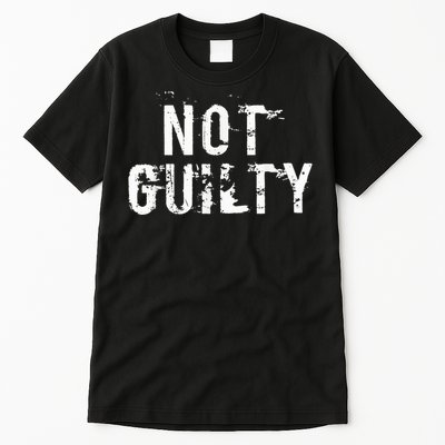 Not Guilty  Distressed Prisoner Jail Inmate Prison Tee Tall T-Shirt