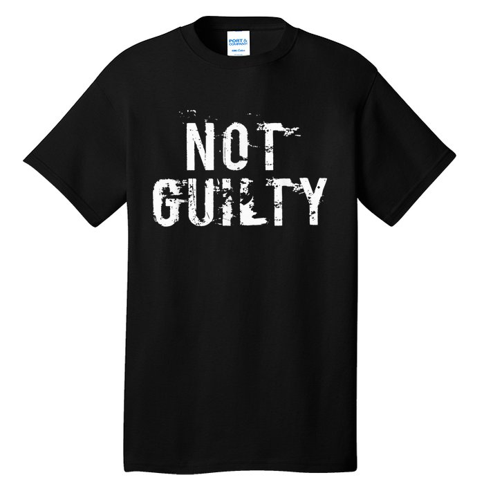 Not Guilty  Distressed Prisoner Jail Inmate Prison Tee Tall T-Shirt