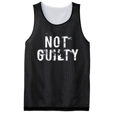 Not Guilty  Distressed Prisoner Jail Inmate Prison Tee Mesh Reversible Basketball Jersey Tank