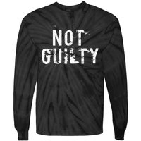 Not Guilty  Distressed Prisoner Jail Inmate Prison Tee Tie-Dye Long Sleeve Shirt