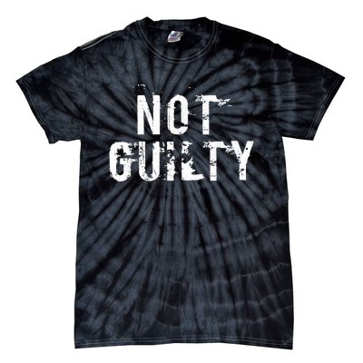 Not Guilty  Distressed Prisoner Jail Inmate Prison Tee Tie-Dye T-Shirt