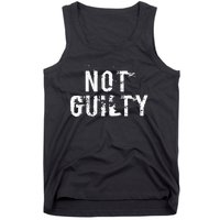 Not Guilty  Distressed Prisoner Jail Inmate Prison Tee Tank Top