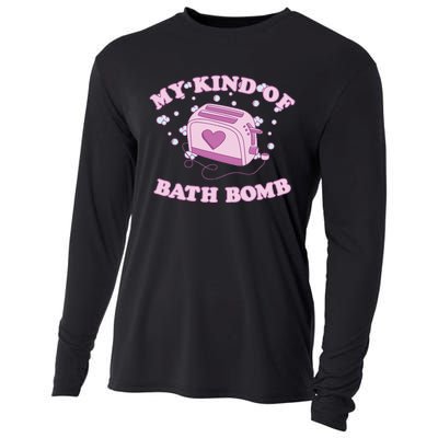 Nu Goth Dark Humour Goth Aesthetic My Kind Of Bath Bomb Cooling Performance Long Sleeve Crew