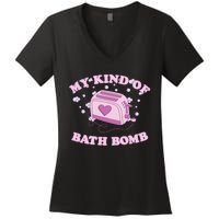 Nu Goth Dark Humour Goth Aesthetic My Kind Of Bath Bomb Women's V-Neck T-Shirt