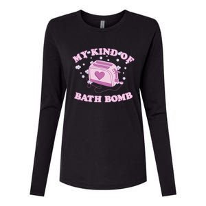 Nu Goth Dark Humour Goth Aesthetic My Kind Of Bath Bomb Womens Cotton Relaxed Long Sleeve T-Shirt