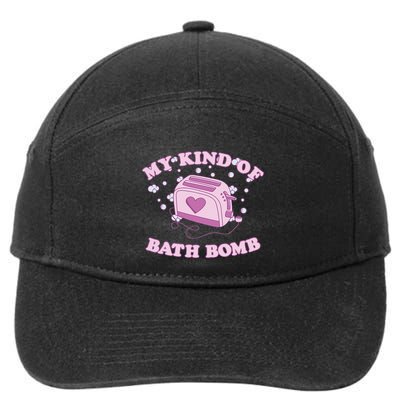 Nu Goth Dark Humour Goth Aesthetic My Kind Of Bath Bomb 7-Panel Snapback Hat