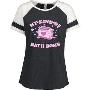 Nu Goth Dark Humour Goth Aesthetic My Kind Of Bath Bomb Enza Ladies Jersey Colorblock Tee