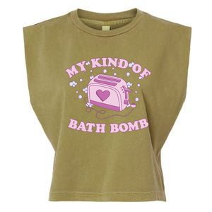 Nu Goth Dark Humour Goth Aesthetic My Kind Of Bath Bomb Garment-Dyed Women's Muscle Tee