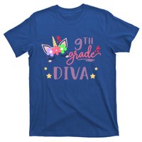 Nineth Grade Diva First Day Of School Unicorn Magical Gift T-Shirt