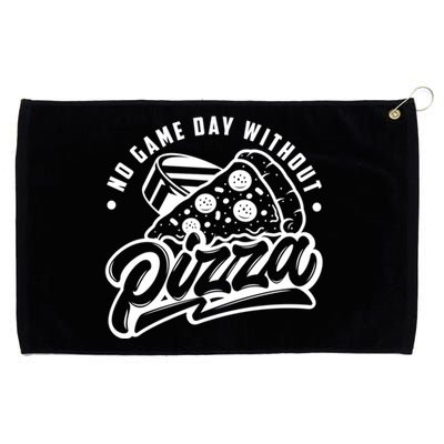 No Game Day Without Pizza Hockey Fan Great Gift Grommeted Golf Towel