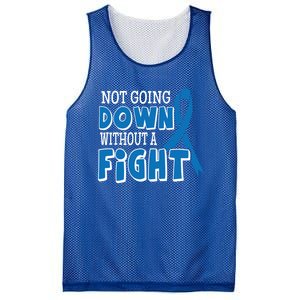 Not Going Down Colon Cancer Awareness Ribbon Funny Gift Great Gift Mesh Reversible Basketball Jersey Tank