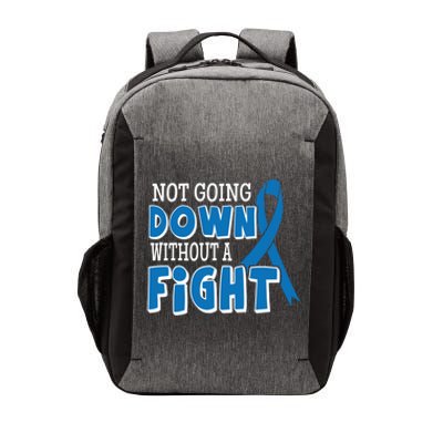 Not Going Down Colon Cancer Awareness Ribbon Funny Gift Great Gift Vector Backpack