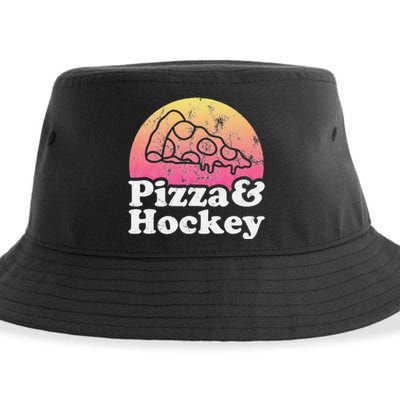 No Game Day Without Pizza, Hockey Fan Sustainable Bucket Hat